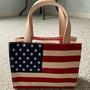 Stylish American Flag Tote Bag